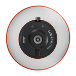 Altoparlante in acciaio e plastica con lampada LED regolabile Kooduu 10W color arancione vista dettaglio 1