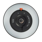 Altoparlante in acciaio e plastica con lampada LED regolabile Kooduu 10W color antracite vista dettaglio 1