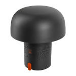 Altoparlante in acciaio e plastica con lampada LED regolabile Kooduu 10W color antracite seconda vista