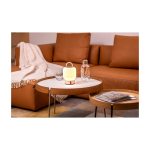 Lampada portatile tipo lanterna con luce soffusa Kooduu Loome color bianco immagine stile di vita