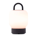 Lampada portatile tipo lanterna con luce soffusa Kooduu Loome color antracite seconda vista frontale
