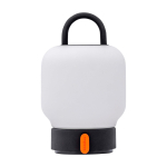 Lampada portatile tipo lanterna con luce soffusa Kooduu Loome color antracite terza vista frontale