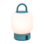Lampada portatile tipo lanterna con luce soffusa Kooduu Loome color verde menta