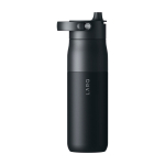 Bottiglia termica filtro purificatore incorporato 680ml LARQ Swig Top color nero seconda vista frontale