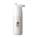 Bottiglia termica filtro purificatore incorporato 680ml LARQ Swig Top color bianco vista con stampa tampografica