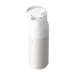 Bottiglia termica in acciaio inox con filtro e tappo removibile 1l LARQ Swig Top color bianco