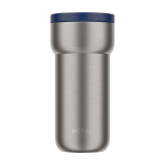 Tazza termica da viaggio in acciaio inox 375ml Mepal Ellipse color blu mare seconda vista frontale