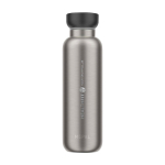 Borraccia termica da viaggio in acciaio inox 500ml Mepal Ellipse color nero vista con logo stampato 2
