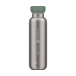 Borraccia termica da viaggio in acciaio inox 500ml Mepal Ellipse color verde vista con logo stampato 2