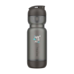 Shaker in plastica con miscelatore incluso 800ml Mepal Shaker color nero vista con stampa tampografica