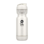 Shaker in plastica con miscelatore incluso 800ml Mepal Shaker color bianco vista con stampa tampografica