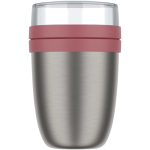 Contenitore termico doppio scomparto separato 700ml Mepal Ellipse 2.0 color rosa
