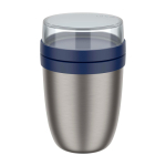 Contenitore termico doppio scomparto separato 700ml Mepal Ellipse 2.0 color blu mare