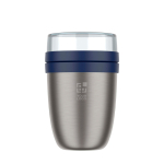 Contenitore termico doppio scomparto separato 700ml Mepal Ellipse 2.0 vista area di stampa