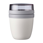 Lunch box mini in plastica doppio scomparto 420ml Mepal Ellipse Mini color bianco