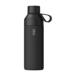 Borraccia tappi modulari e 3 tappi intercambiabili 500ml Ocean Bottle color nero seconda vista frontale