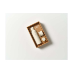 Borraccia tappi modulari e 3 tappi intercambiabili 500ml Ocean Bottle color sabbia seconda vista con scatola