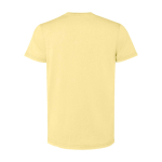 Maglietta corta da uomo in cotone a maglia 180 g/m2 Roly Corgi color giallo seconda vista posteriore
