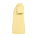 Maglietta corta da uomo in cotone a maglia 180 g/m2 Roly Corgi color giallo vista laterale