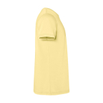 Maglietta corta da uomo in cotone a maglia 180 g/m2 Roly Corgi color giallo seconda vista con laterale