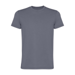 Maglietta corta da uomo in cotone a maglia 180 g/m2 Roly Corgi color grigio scuro