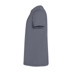 Maglietta corta da uomo in cotone a maglia 180 g/m2 Roly Corgi color grigio scuro vista laterale