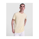 Maglietta corta da uomo in cotone a maglia 180 g/m2 Roly Corgi color corallo immagine stile di vita