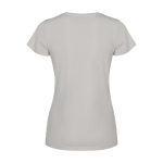 Maglietta maniche corte da donna sagomata 280 g/m2 Roly Fiyi color grigio seconda vista posteriore
