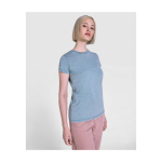 Maglietta maniche corte da donna sagomata 280 g/m2 Roly Fiyi color grigio immagine stile di vita 2