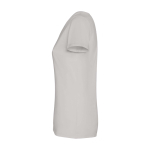 Maglietta maniche corte da donna sagomata 280 g/m2 Roly Fiyi color grigio vista laterale