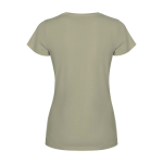 Maglietta maniche corte da donna sagomata 280 g/m2 Roly Fiyi color cachi seconda vista posteriore