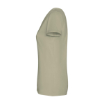 Maglietta maniche corte da donna sagomata 280 g/m2 Roly Fiyi color cachi vista laterale