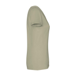 Maglietta maniche corte da donna sagomata 280 g/m2 Roly Fiyi color cachi seconda vista con laterale