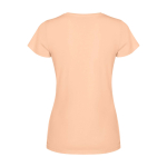 Maglietta maniche corte da donna sagomata 280 g/m2 Roly Fiyi color corallo seconda vista posteriore