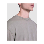 Maglione unisex con collo rotondo in cotone 250 g/m2 Roly Jaya color grigio vista dettaglio 1