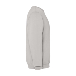 Maglione unisex con collo rotondo in cotone 250 g/m2 Roly Jaya color grigio seconda vista con laterale