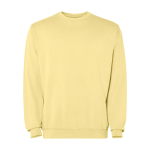 Maglione unisex con collo rotondo in cotone 250 g/m2 Roly Jaya color giallo