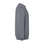 Maglione unisex con collo rotondo in cotone 250 g/m2 Roly Jaya color grigio scuro seconda vista con laterale