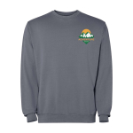 Maglione unisex con collo rotondo in cotone 250 g/m2 Roly Jaya color grigio scuro vista con stampa serigrafica