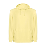 Felpa unisex con cappuccio e effetto lavato 250 g/m2 Roly Kenia color giallo