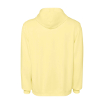 Felpa unisex con cappuccio e effetto lavato 250 g/m2 Roly Kenia color giallo seconda vista posteriore