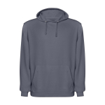 Felpa unisex con cappuccio e effetto lavato 250 g/m2 Roly Kenia color grigio scuro