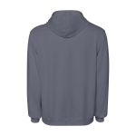 Felpa unisex con cappuccio e effetto lavato 250 g/m2 Roly Kenia color grigio scuro seconda vista posteriore