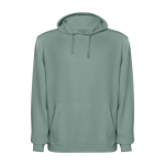 Felpa unisex con cappuccio e effetto lavato 250 g/m2 Roly Kenia color verde scuro