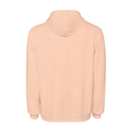Felpa unisex con cappuccio e effetto lavato 250 g/m2 Roly Kenia color corallo seconda vista posteriore