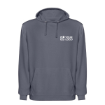 Felpa unisex con cappuccio e effetto lavato 250 g/m2 Roly Kenia vista area di stampa