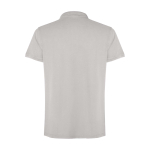 Polo unisex manica corta con effetto lavato 200 g/m2 Roly Cobain color grigio seconda vista posteriore