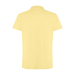 Polo unisex manica corta con effetto lavato 200 g/m2 Roly Cobain color giallo seconda vista posteriore