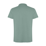 Polo unisex manica corta con effetto lavato 200 g/m2 Roly Cobain color verde scuro seconda vista posteriore