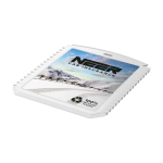 Raschietto per ghiaccio rettangolare in plastica riciclata color bianco